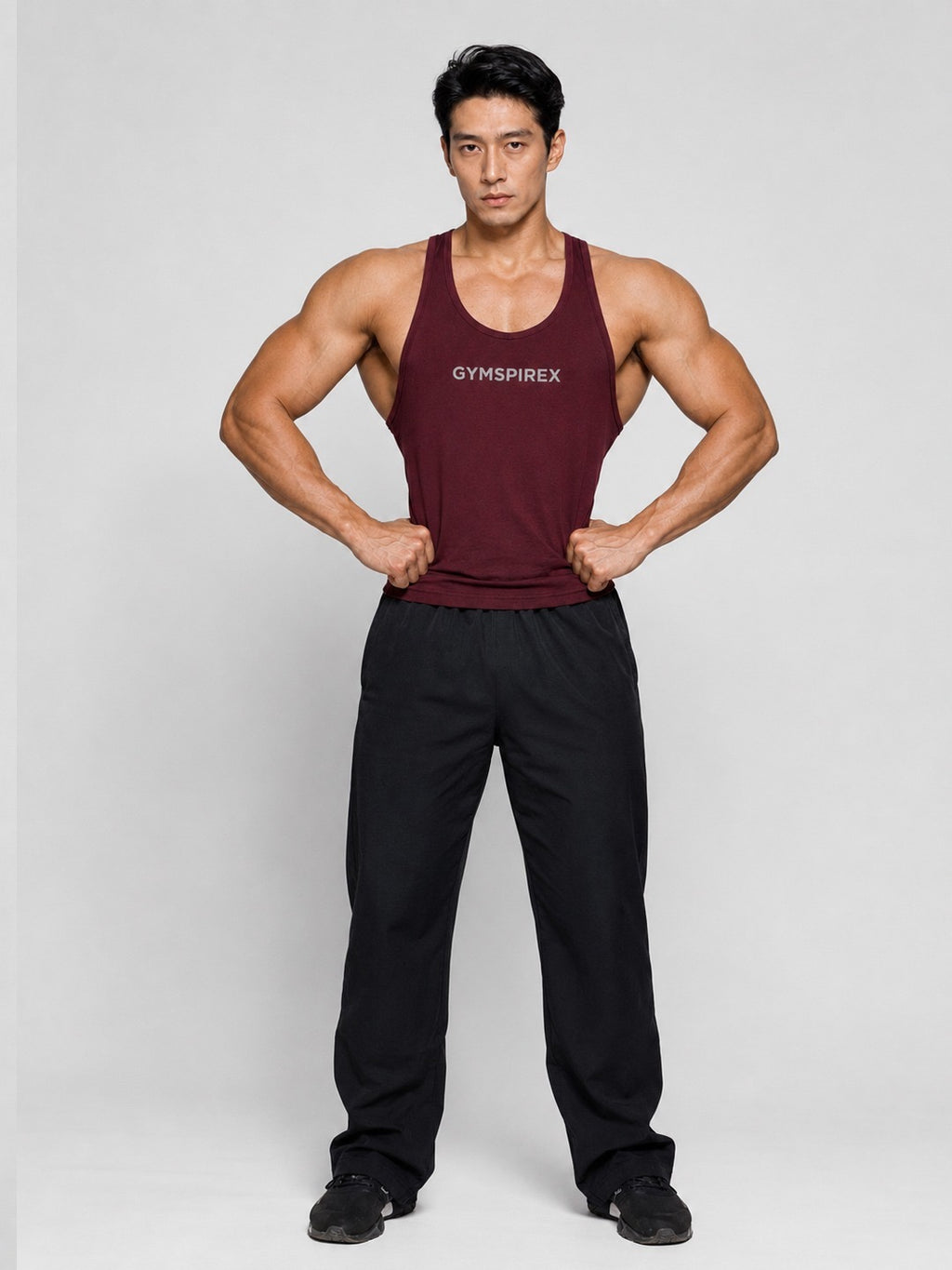GymSpireX Performance Stringer Tank Top