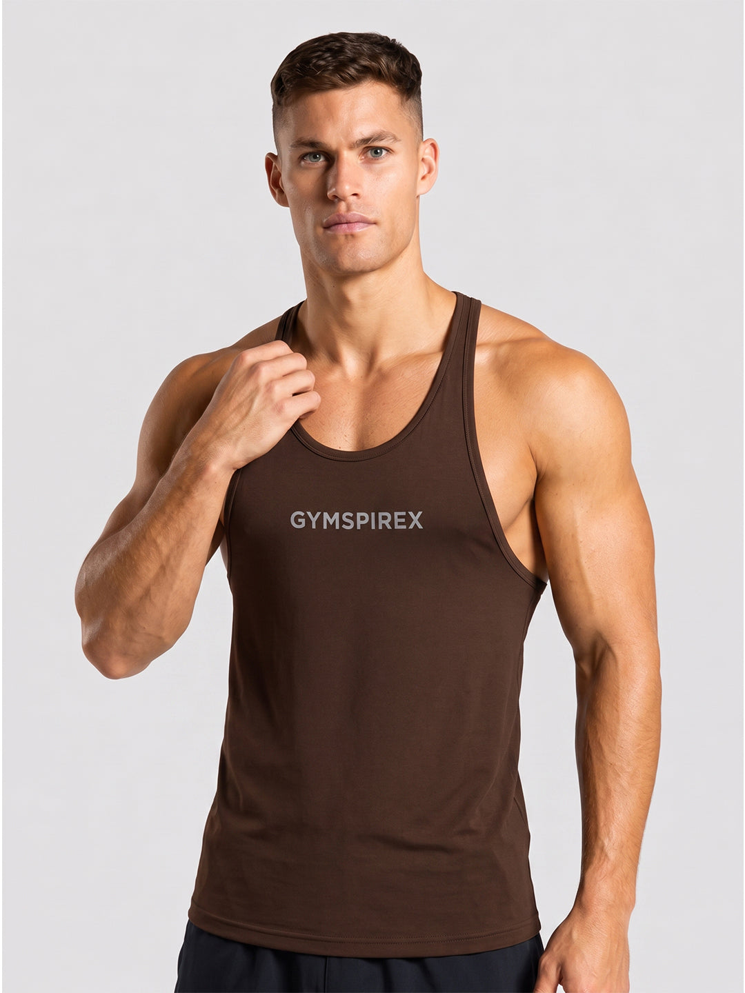 GymSpireX Performance Stringer Tank Top