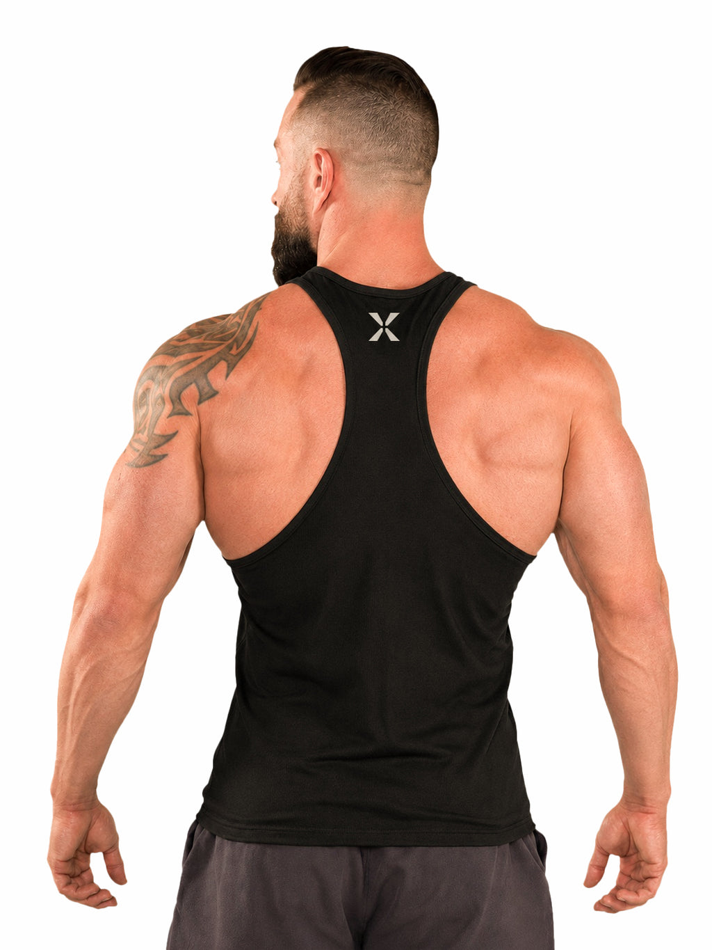 GymSpireX Performance Stringer Tank Top for men