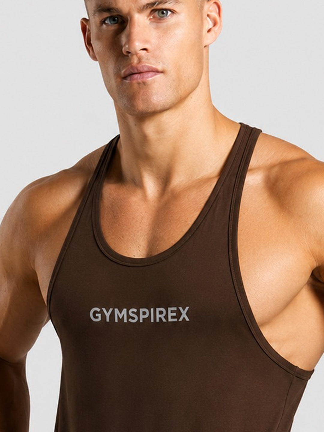 GymSpireX Performance Stringer Tank Top for men