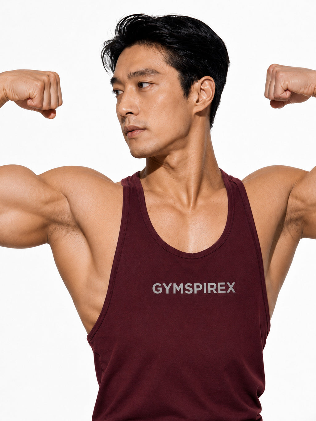 GymSpireX Performance Stringer Tank Top for men