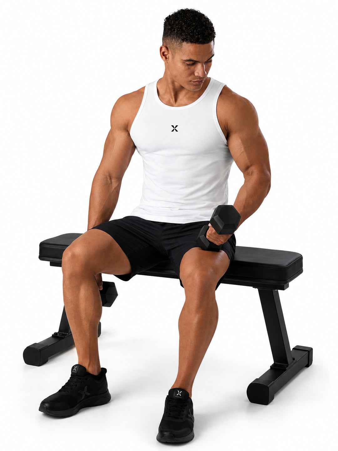 WHITE-DUMBELL
