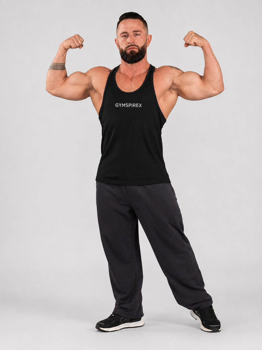 GymSpireX Performance Stringer Tank Top
