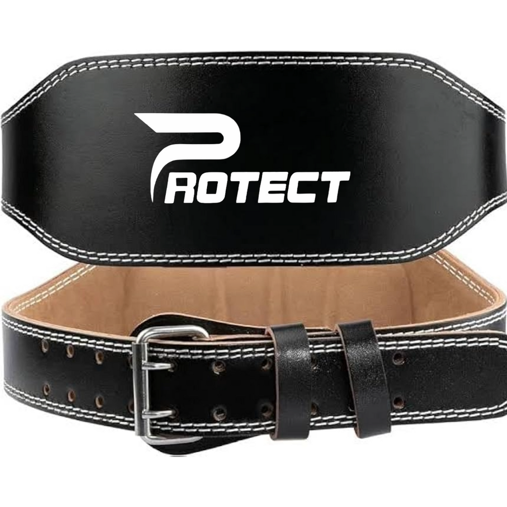 Leather Gym Belt – Adjustable Support for Weightlifting & Powerlifting