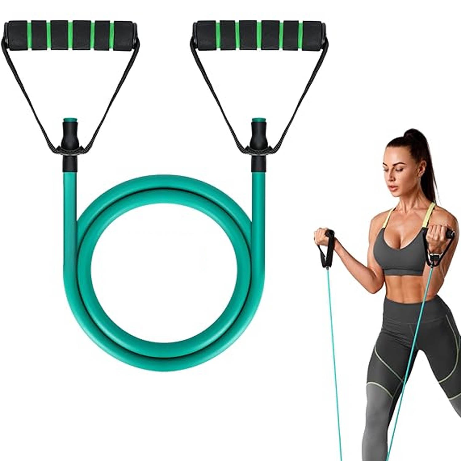 Resistance Tube Bands – Single, Double & Triple for Full-Body Workout