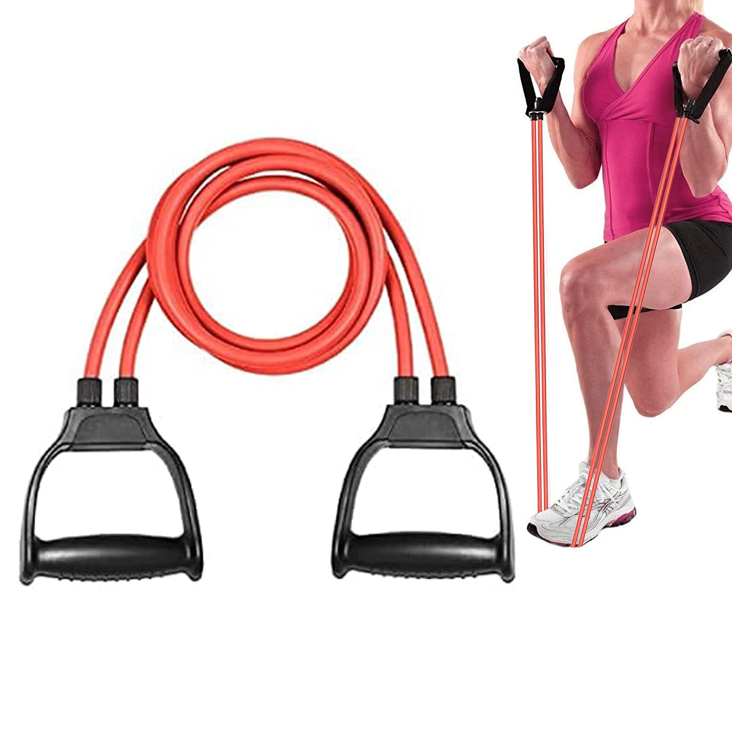Resistance Tube Bands – Single, Double & Triple for Full-Body Workout