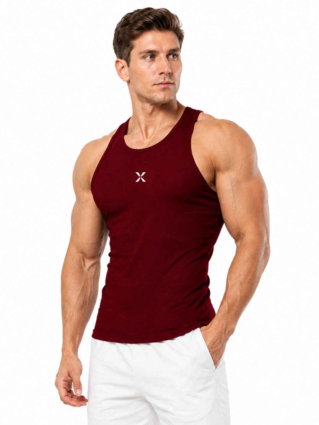 GymSpirex Ribbed Performance Vest